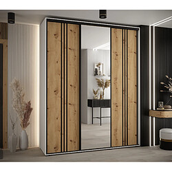 Abiks Meble Armoire DAVOS 7 À Portes Coulissantes 235,2/190/45 3 Portes