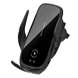 Chrono Support de chargeur de voiture sans fil, 15 W Qi Charge rapide Support de téléphone de voiture à serrage automatique Support de téléphone pour évent Chargeur sans fil Compatible avec iPhone 12/12Pro/SE/11/11Pro/XSMax/XS/XR/X/8 etc (Noir)