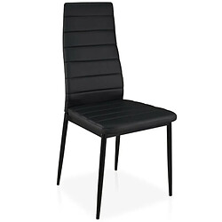 Paris Prix Lot de 4 Chaises Design Kaïus 95cm Noir