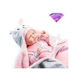 Acheter Berenguer - Pink Soft Body La Newborn dans Bunny Bunting et accessoires. Corps souple nouveau-né. Costume rose avec couverture.