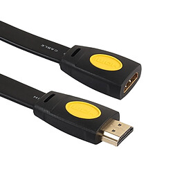 Avis Wewoo Câble 1m HDMI 2.0 Version 4K HDMI Mâle vers HDMI Femelle Audio Vidéo Adaptateur Extension