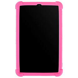 Coque en silicone Souple avec béquille rose pour votre Samsung Galaxy Tab A 8.0 (2018) SM-T387