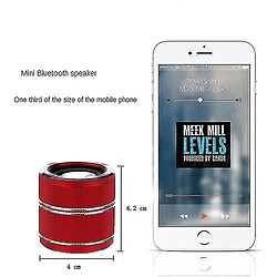 Acheter Universal Super mini haut-haut-haut-parleur Bluetooth Qualité portable 3D Stereo TWS Interconnect en haut-parleurs (rouge)