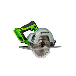 RYOBI Scie circulaire GREENWORKS 24V Brushless - 184 mm - Sans batterie ni chargeur - GD24CS