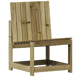 Maison Chic Chaise de jardin,Fauteuil Chaise de terrasse,Chaise d’extérieur 50,5x55x77 cm bois de pin imprégné -GKD89397