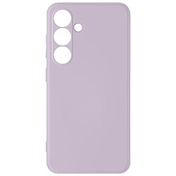 Avizar Coque pour Samsung Galaxy S24 Soft Touch Mat Silicone Flexible Lavande 