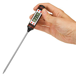 Thermomètre / sonde pour aliments GreenBlue GB178, longueur de sonde 15 cm, plage de température -50°C à +300°C, précision 0,1°C