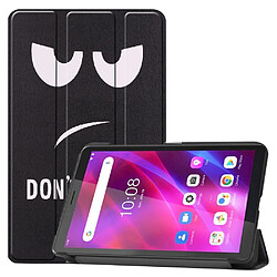 Etui en PU légers, avec support ne me touche pas pour votre Lenovo Tab M7 (3rd Gen)