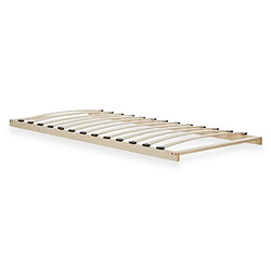 Homestyle4U Sommier à lattes 90x200 en bois pin massif lit simple