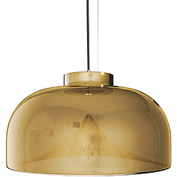 ICONIK INTERIOR Lampe Suspension en Cristal - Design Moderne - Grenda Ambre