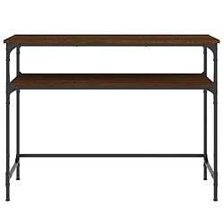 Acheter Maison Chic Table console | Meuble d'entrée | Table d'appoint chêne marron 100x35,5x75 cm bois d'ingénierie -GKD82261