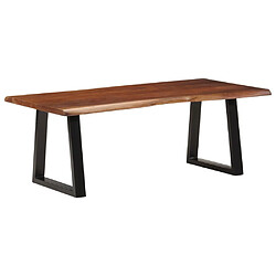 ComfortXL Table Basse Marron Miel 110x55x40 Cm Bois Massif D'acacia