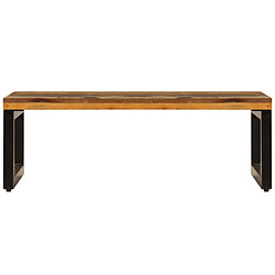 Avis Maison Chic Table basse,Table Console Table d'appoint, Table pour salon 100x50x35 cm Bois de récupération solide et acier -MN36295