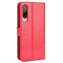 Acheter Htdmobiles Housse pour HTC Desire 22 Pro 5G - etui coque pochette portefeuille + verre trempe - ROUGE