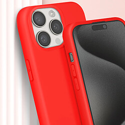 Avizar Coque Cordon pour iPhone 15 Pro Lanière Tour du Cou 80cm série Corda Rouge pas cher