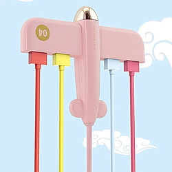 Wewoo HUB USB 5V 0.5A 4 interfaces USB Concentrateur de données Air Extender One (rose) 