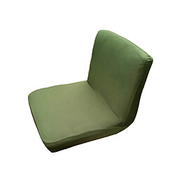 Spandex extensible faible court dossier de chaise housse de tabouret de bar vert foncé