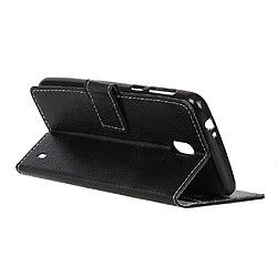 Wewoo Housse Coque en cuir à rabat horizontal Retro Crazy Horse Texture pour Nokia 1 Plusavec support et fentes carteset cadre photo Noir pas cher