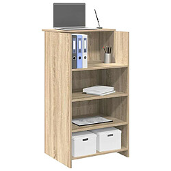 vidaXL Bureau réception chêne sonoma 55x50x103,5 cm bois d'ingénierie