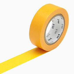 Masking tape unicolore - Jaune orangé - 1,5 cm x 7 m