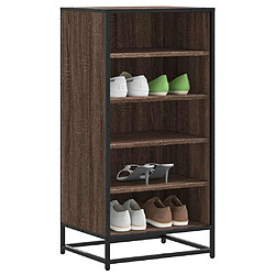 vidaXL Étagère à chaussures chêne marron 48x38x97,5 cm bois ingénierie