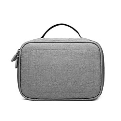 Wewoo Sacoche Sac de rangement pour câble de données chargeur de casque multifonctionSac de à couche uniqueTaille 12x5x26cm Gris