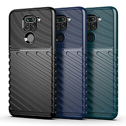 Coque en TPU texture sergé souple bleu pour votre Xiaomi Redmi Note 9/10X 4G