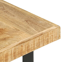 Avis vidaXL Table basse 142x90x42 cm Bois de manguier massif