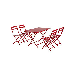 Avis Table de jardin rectangle Greensboro 110 x 70 cm Groseille - Hespéride