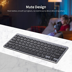 Clavier sans fil 2.4G Mini clavier ultra-mince sans fil clavier muet 78 touches clavier sans fil pour ordinateur de bureau ordinat190