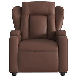 Avis Maison Chic Fauteuil inclinable,Fauteuil luxe de relaxation Marron Similicuir -MN16858