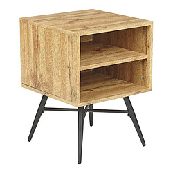 Beliani Table de chevet Bois clair LUBOCK