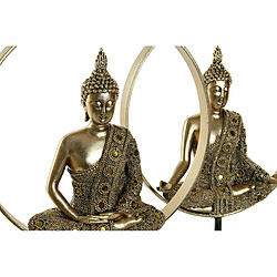 Acheter Figurine Décorative DKD Home Decor 26 x 11 x 40 cm Noir Doré Buda Oriental (2 Unités)