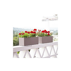 ARTEVASI Jardiniere Rimini - 20 x 51 x H 20 cm - 17 L - Gris taupe