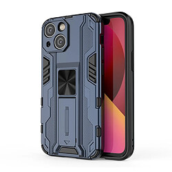 Coque en TPU antichoc hybride avec béquille bleu pour votre Apple iPhone 13 6.1 pouces