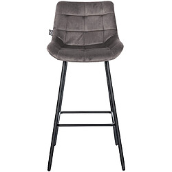 Avis Non Tabouret de bar Weston velours