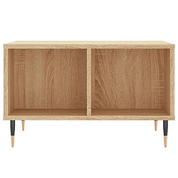 Avis vidaXL Table basse Chêne sonoma 60x50x36,5 cm Bois d'ingénierie