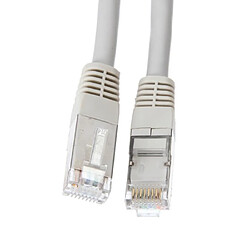 Câble RJ45 CONTINENTAL EDISON cat.6 blindé FTP 15m