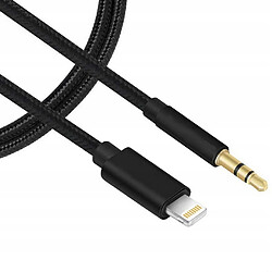 GUPBOO Câble Aux Mini Jack 3.5mm pour iPhone Lightning 1m,JL507