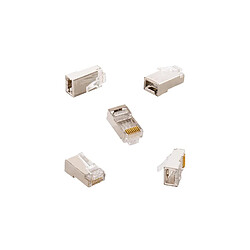 Ledkia Pack 100 Unités RJ45 FTP Blindé Transparent