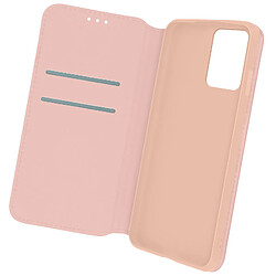 Avizar Housse Oppo A74 Portefeuille Fonction Support Rose Gold