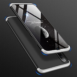 Wewoo Coque Rigide Étui pour PC à couverture intégrale à trois étages Galaxy A50 argent noir