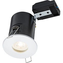 KNIGHTSBRIDGE Downlight fixe coupe-feu GU10 - Blanc 230V IP65 35W