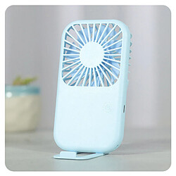 (bleu) Ventilateur de Poche Portable à Main Mini Refroidisseur Ventilateur de Bureau Rechargeable USB pour la Maison