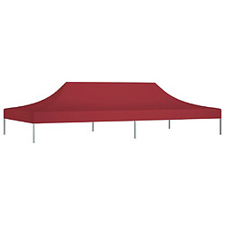 vidaXL Toit de tente de réception 6x3 m Bordeaux 270 g/m²