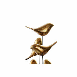 Figurine Décorative DKD Home Decor Verre Résine Oiseaux (17 x 17 x 32 cm)