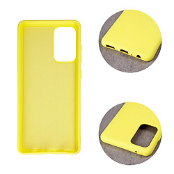 Avis Coque en silicone pour Samsung Galaxy A72 4G/A72 5G jaune