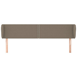 Avis Maison Chic Tête de lit moderne avec oreilles pour chambre - Décoration de lit Taupe 163x23x78/88 cm Tissu -MN70539