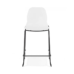 Kokoon Design Tabouret de bar design ZIGGY MINI WHITE 52x51,5x101 cm