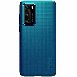 Alive Records Nillkin Super Frosted Shield - Coque pour Huawei P40 (Bleu Paon)